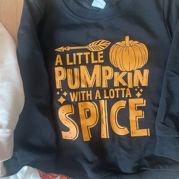 SHEIN White and Orange Matching Footies Set - Picture 2 of 4